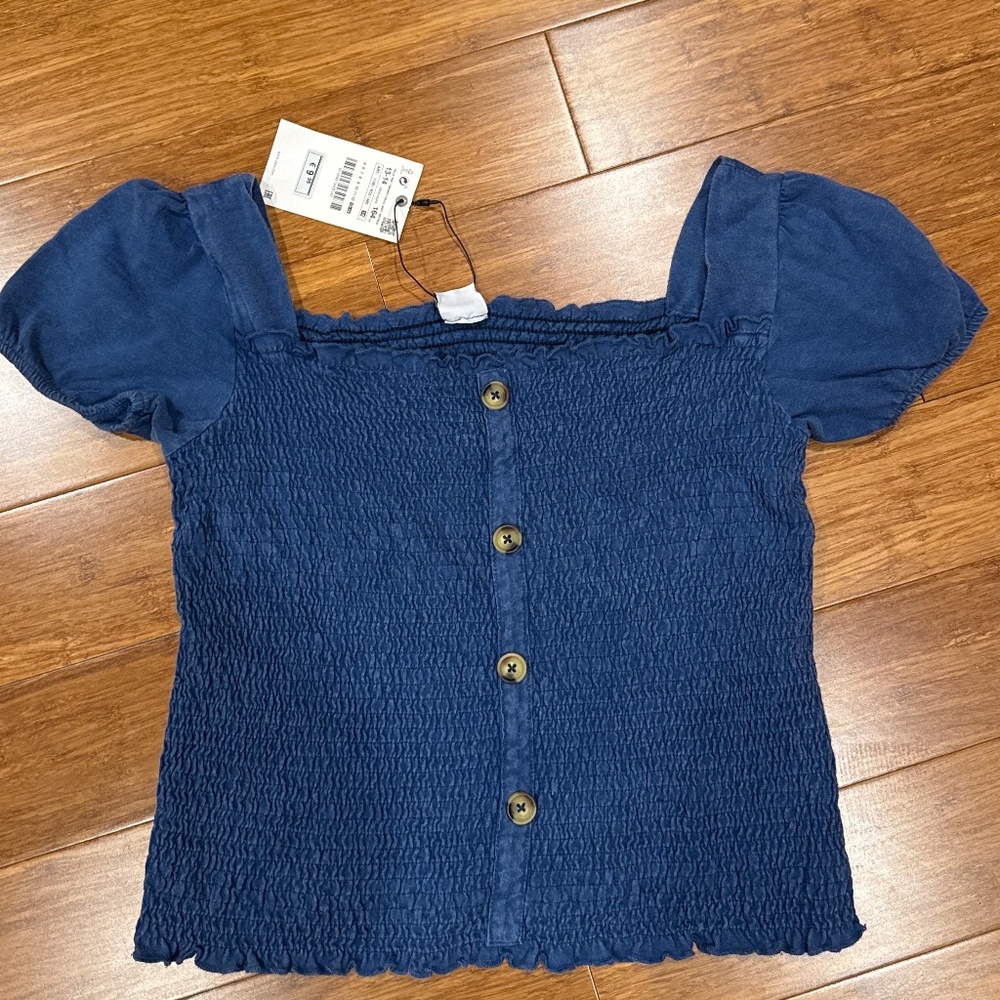 Zara girls short sleeve top